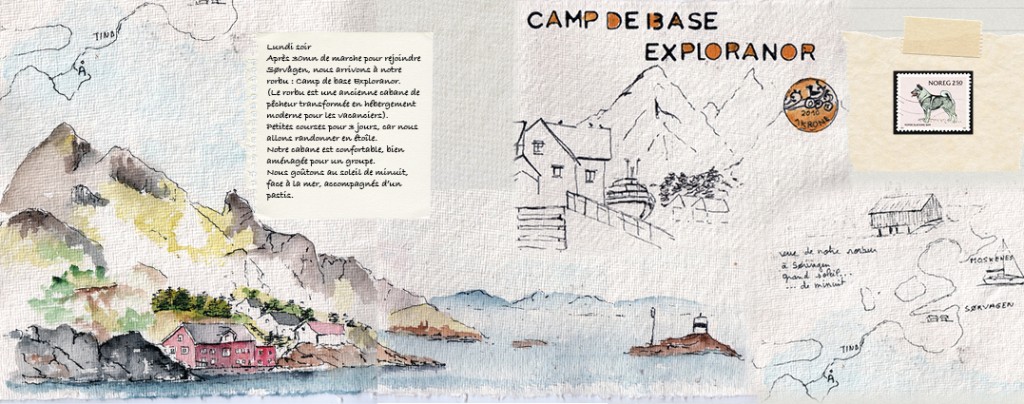 Carnet de voyage en dessin aux iles Lofoten